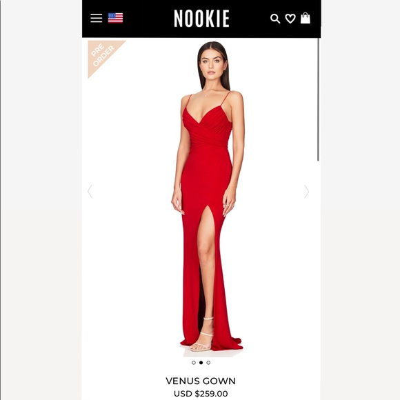 Nookie | Dresses | Nookie Venus Gown In 